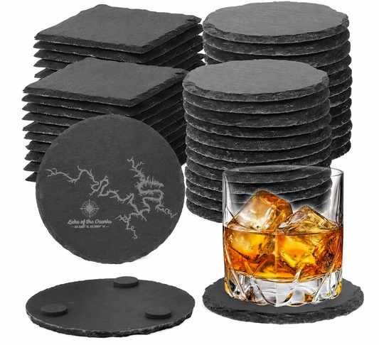 Slate Coasters-laser engraved